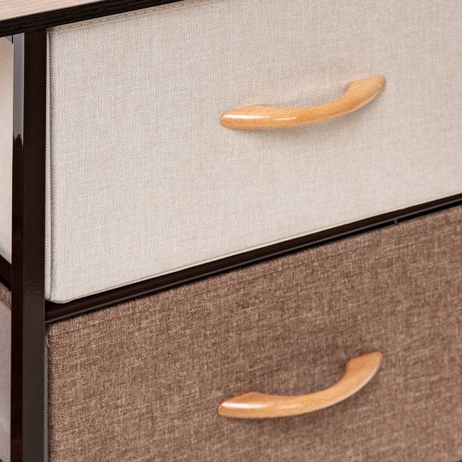 Комод Leset Локи 3 ящ. с полкой, Коричневый, Бежевый Коричневый Бежевый, светло-коричневый, темно-коричневый