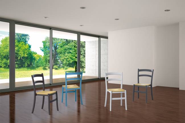 Стул пластиковый Tiffany-S коричневый 450х510х850 мм