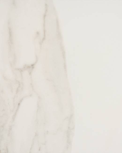 Стол круглый Терралино D90 верх керамика белый матовый, основание металл латте