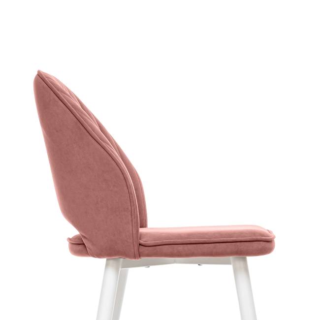 Стул Leset Арман 360 (поворотный механизм) Персиковый Белый