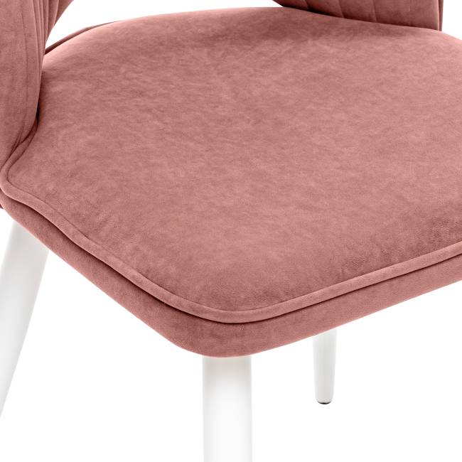 Стул Leset Арман 360 (поворотный механизм) Персиковый Белый