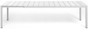 Стол металлический раздвижной Rio Alu 210 Extensibile белый 2100-2800х1000х760 мм