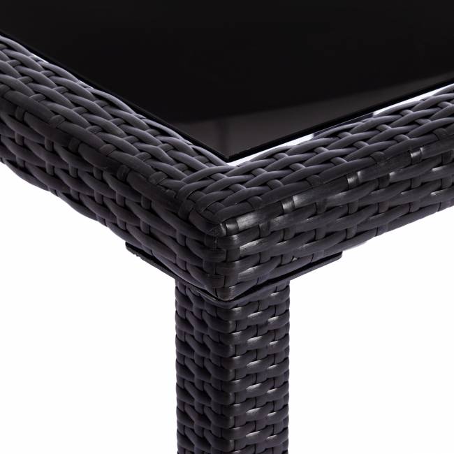 Обеденный сет (стол+4стула) (mod. 210036) пластиковый ротанг, стекло, 100х100х74см/60х60х75см, черный, ткань: DB-16, серый черный, ткань: DB-16, серый пластиковый ротанг, стекло Обеденный сет (стол+4стула) (mod. 210036) пластиковый ротанг, стекло, 100х100х74см/60х60х75см, черный, ткань: DB-16, серый черный, ткань: DB-16, серый пластиковый ротанг, стекло