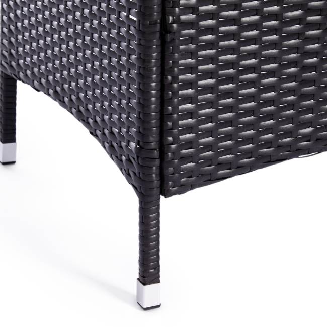 Обеденный сет (стол+4стула) (mod. 210036) пластиковый ротанг, стекло, 100х100х74см/60х60х75см, черный, ткань: DB-16, серый черный, ткань: DB-16, серый пластиковый ротанг, стекло Обеденный сет (стол+4стула) (mod. 210036) пластиковый ротанг, стекло, 100х100х74см/60х60х75см, черный, ткань: DB-16, серый черный, ткань: DB-16, серый пластиковый ротанг, стекло