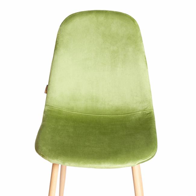 Стул BREEZE (mod. JSC-58) / 1 шт. в упаковке Велюр/металл , 44 х 53 х 86 см, Green (зеленый) HLR54 / натуральный зеленый Велюр/металл