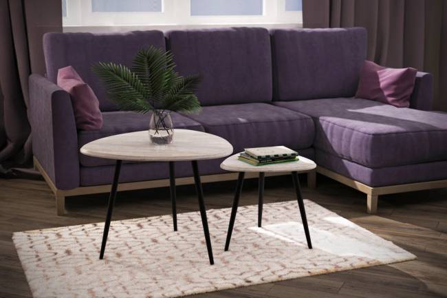 Кофейный столик "Сallisto M", дуб винтаж медовый