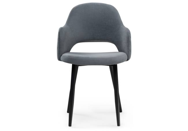 Гутрид ромбы сзади без складок серый / черный