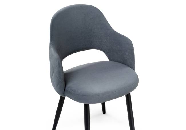 Гутрид ромбы сзади без складок серый / черный