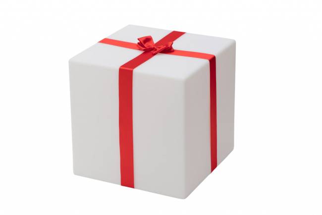 Светильник пластиковый Куб Merry Cubo 30 Lighting белый, красный 300х300х300 мм