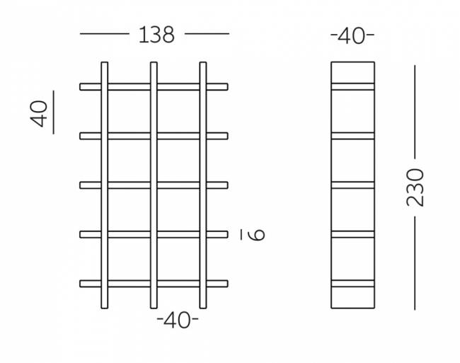 Стеллаж книжный пластиковый Mybook 3х5 Standard 1380х400х2300 мм