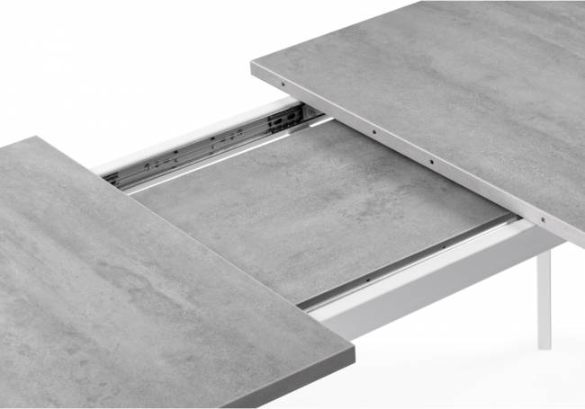 раскладной Колон Лофт 120 25 мм бетон / белый матовый