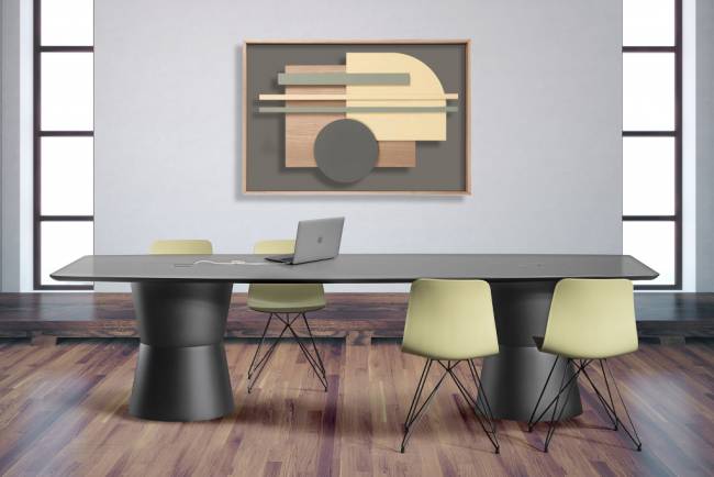 Стол ламинированный Nidaba Oval 3000х1200х750 мм