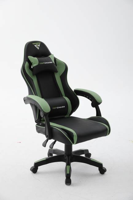 Кресло спортивное TopChairs Shadow черно-зеленый