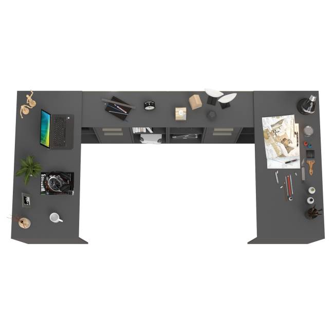 Стол-трансформер Лайт 03.245.01 + 03.245.01 цвет тёмно-серый