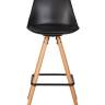 Набор 2 шт Стул полубарный DOBRIN RONNI, ножки светлый бук, черный (B-03)