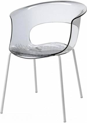 Кресло прозрачное Miss B Antishock coated frame прозрачный 580х580х770 мм