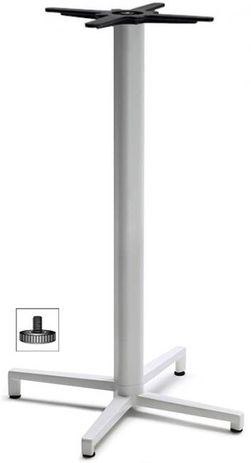 Подстолье металлическое барное Domino серебристый 490х540х1090 мм