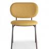 Стул металлический c обивкой Si-Si Bold бронзовый, желтый 620х530х800 мм