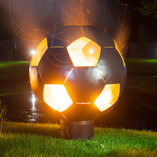 Необычная сфера для огня "Футбольный мяч"