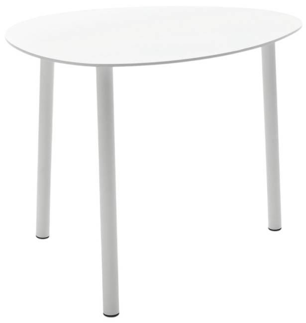 Столик металлический кофейный Island белый 550х450х400 мм