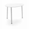 Столик металлический кофейный Island белый 550х450х400 мм