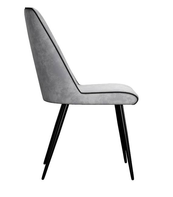 Стул DikLine 324 поворотный B22 GREY, ножки черные