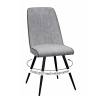 Стул DikLine 324 поворотный B22 GREY, ножки черные