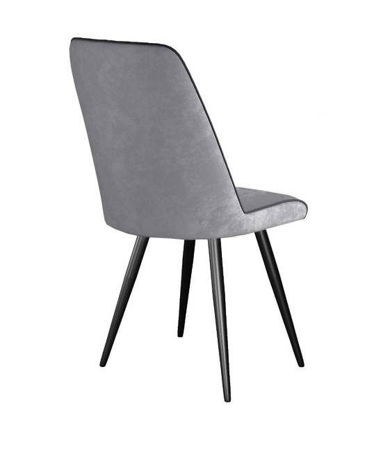 Стул DikLine 324 поворотный B22 GREY, ножки черные