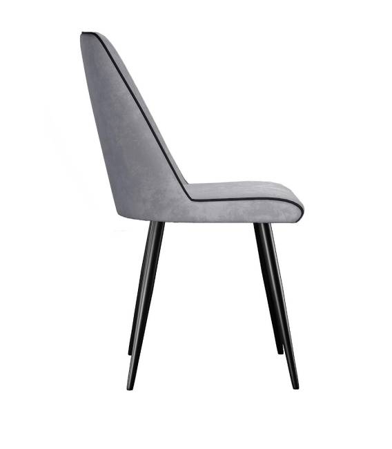 Стул DikLine 324 поворотный B22 GREY, ножки черные