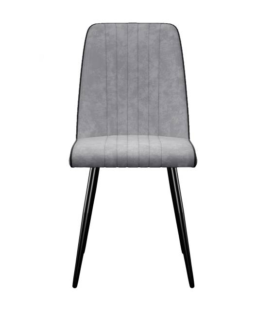 Стул DikLine 324 поворотный B22 GREY, ножки черные