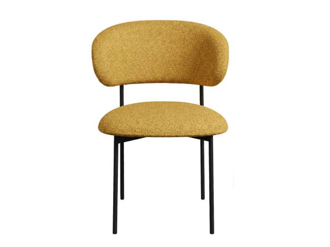 Стул DikLine 201 NS Gold горчица, ножки черные