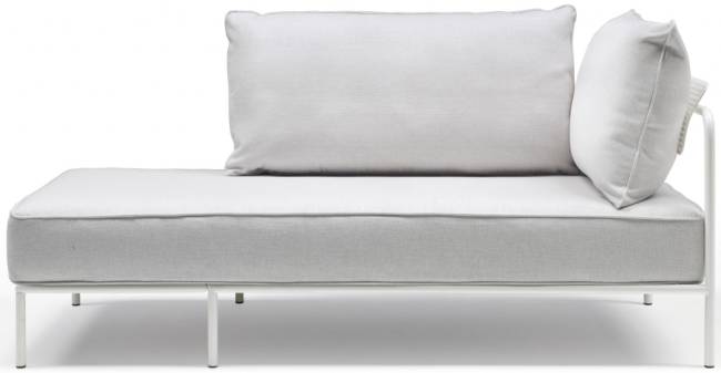 Модуль правый с подушками Flap лен, белый 1800х850х880 мм Модуль правый с подушками Flap лен, белый 1800х850х880 мм