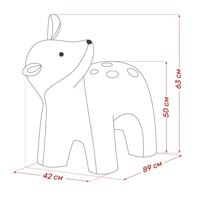 Пуф Leset Bambi Omega 05, компаньон Omega 30