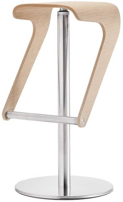 Табурет барный вращающийся Woody матовый стальной, беленый дуб 400х400х770 мм Табурет барный вращающийся Woody матовый стальной, беленый дуб 400х400х770 мм