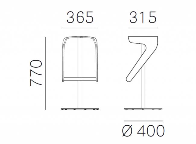 Табурет барный вращающийся Woody матовый стальной, беленый дуб 400х400х770 мм Табурет барный вращающийся Woody матовый стальной, беленый дуб 400х400х770 мм