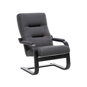 Кресло Leset Оскар Венге текстура Malmo 95 (темно-серый)