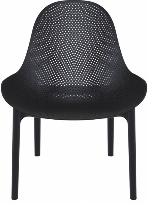 Лаунж-кресло пластиковое Sky Lounge черный 600х710х830 мм