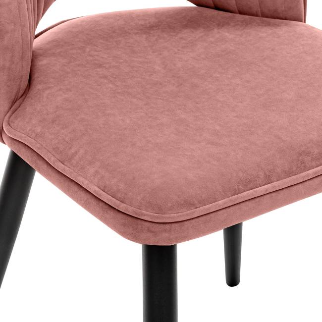 Стул Leset Арман 360 (поворотный механизм) Персиковый Чёрный