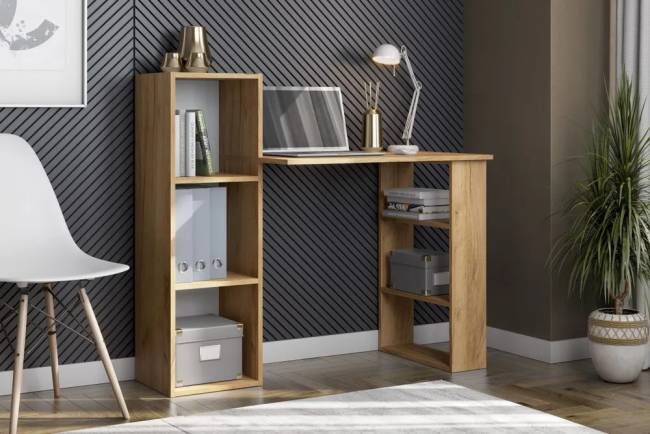 Стол компьютерный "СТК 1", ЛДСП, дуб золотой