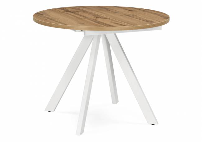 Стол деревянный Трейси 90(120)х90х75 дуб вотан / белый Стол деревянный Трейси 90(120)х90х75 дуб вотан / белый