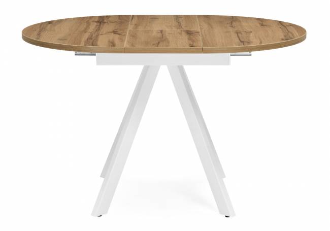 Стол деревянный Трейси 90(120)х90х75 дуб вотан / белый Стол деревянный Трейси 90(120)х90х75 дуб вотан / белый