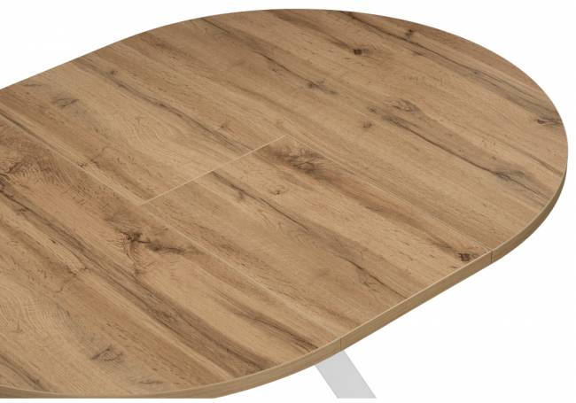 Стол деревянный Трейси 90(120)х90х75 дуб вотан / белый Стол деревянный Трейси 90(120)х90х75 дуб вотан / белый