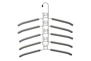 Вешалка-трансформер для одежды Гинго 5 в 1 серая