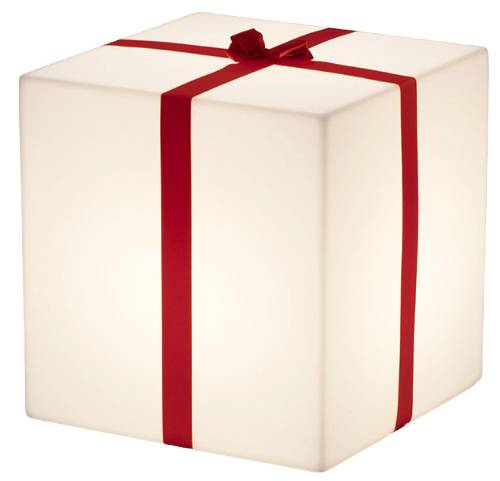 Светильник пластиковый Куб Merry Cubo 40 Lighting LED белый, красный 430х430х430 мм