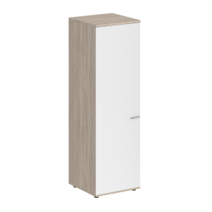 SG.823.OL.WH.L / Гардероб 600х600х1955, з.ст HDF, левый / корпус: дуб светлый; фасад: белый