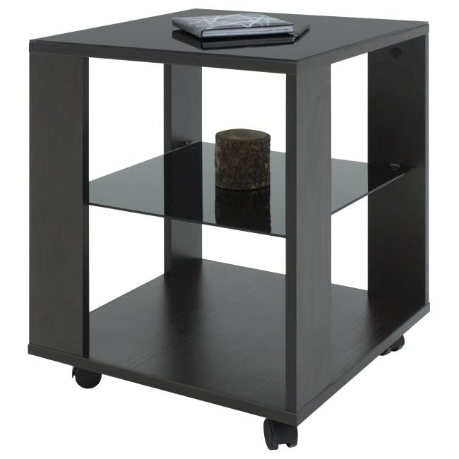 Стол журнальный BeautyStyle 6 венге/стекло черное