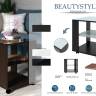 Стол журнальный BeautyStyle 6 венге/стекло черное