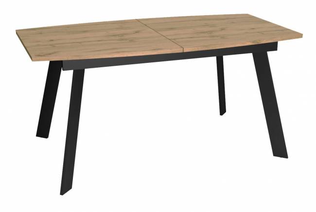 Стол DikLine XL160 Дуб галифакс /опоры черные Стол DikLine XL160 Дуб галифакс /опоры черные
