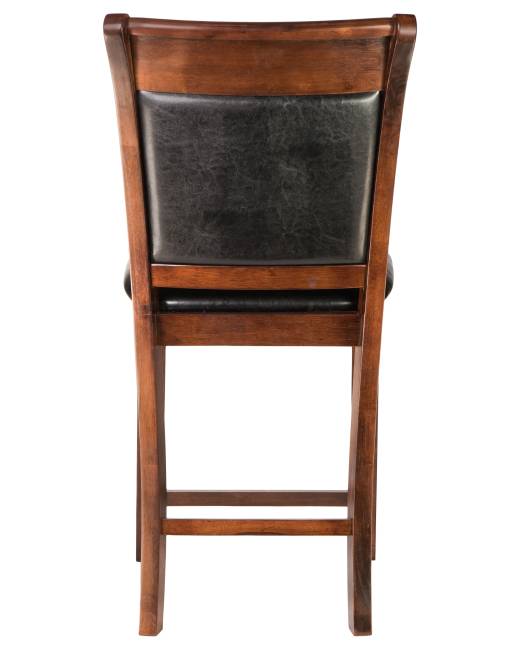 Стул полубарный DOBRIN ALAN COUNTER, эспрессо, чёрный