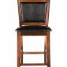 Стул полубарный DOBRIN ALAN COUNTER, эспрессо, чёрный